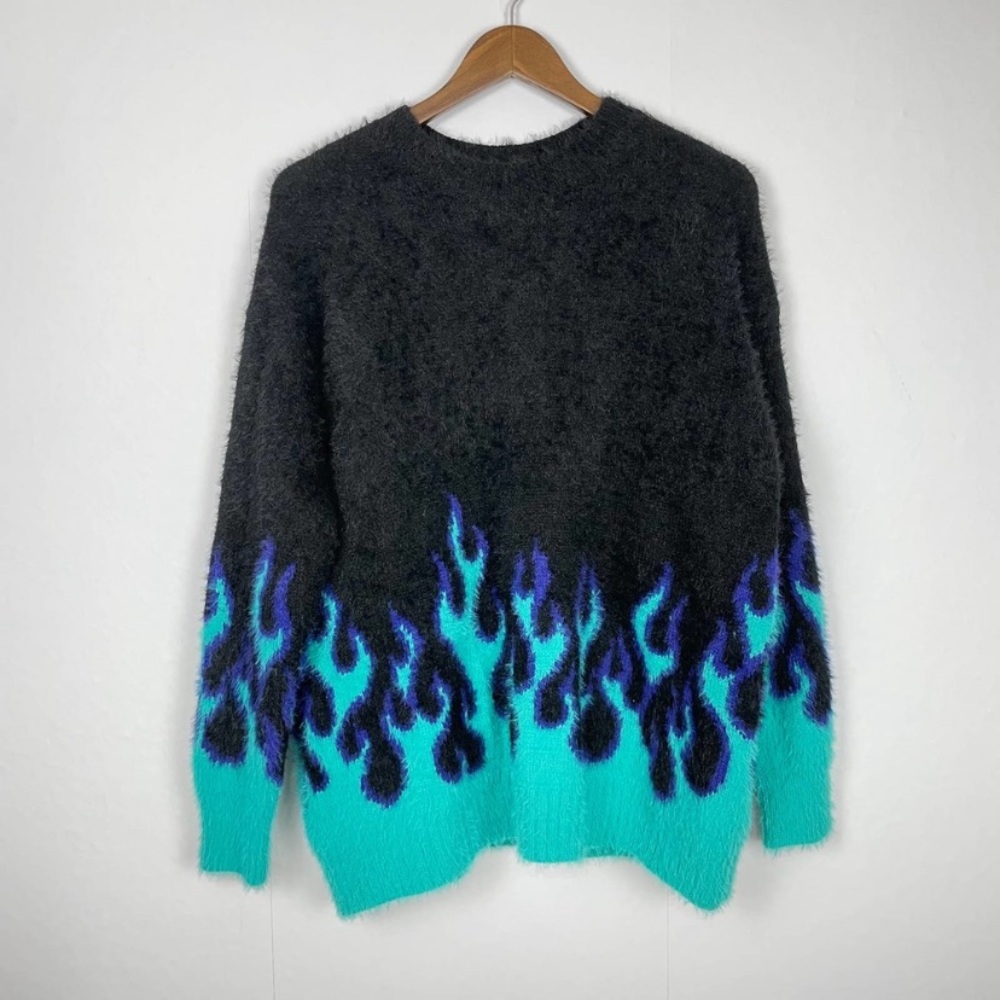 ADIKA | Slow Burn Blue Flame Sweater